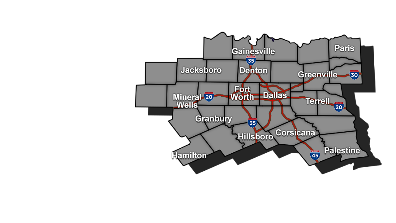 DFW Coverage Map